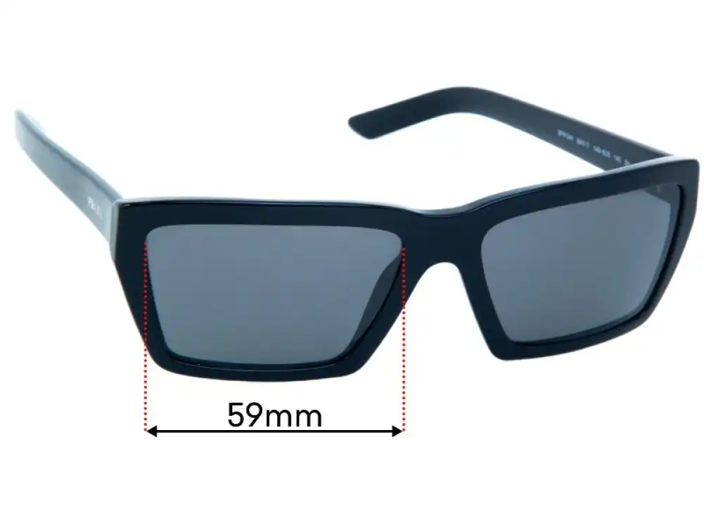 Sunglass Fix Ersatzgläser für Prada SPR04V - 59mm Wide Sunglass Fix Ersatzgläser für Prada SPR04V - 59mm Wide