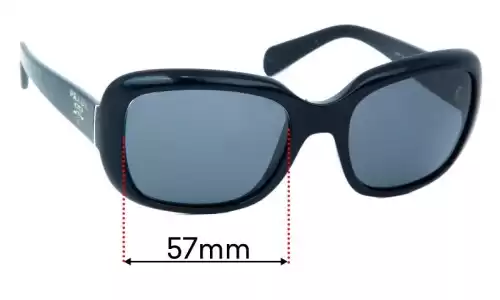 Sunglass Fix Ersatzgläser für Prada SPR17P - 57mm Wide Prada SPR17P Ersatzlinsen 57mm wide