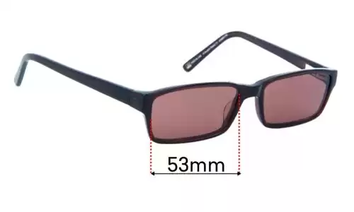 Sunglass Fix Ersatzgläser für Specsavers H Austin Reed 17 - 53mm Wide Specsavers H Austin Reed 17 Ersatzlinsen 53mm wide