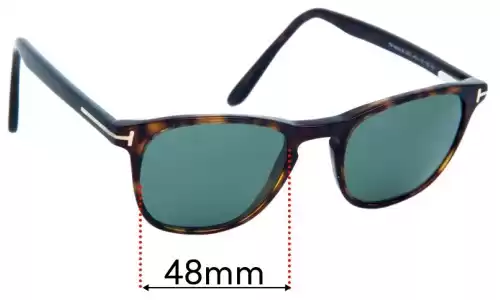 Sunglass Fix Ersatzgläser für Tom Ford TF5625 - 48mm Wide Tom Ford TF5625 Ersatzlinsen 48mm wide