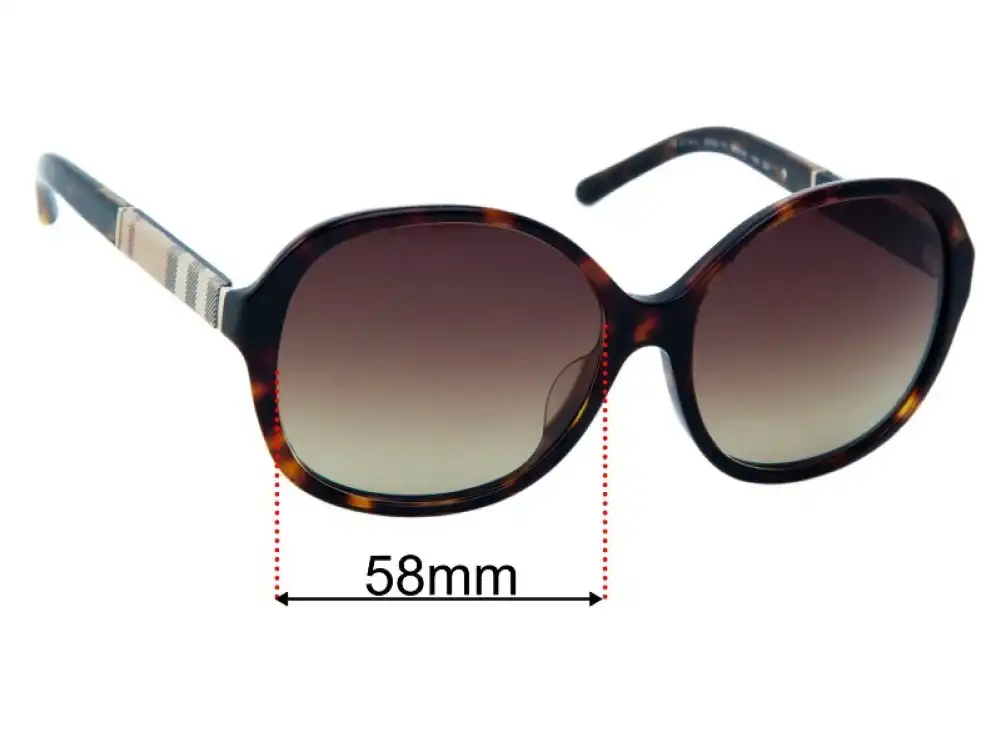 Sunglass Fix Ersatzgläser für Burberry B 4178F - 58mm Wide Sunglass Fix Ersatzgläser für Burberry B 4178F - 58mm Wide