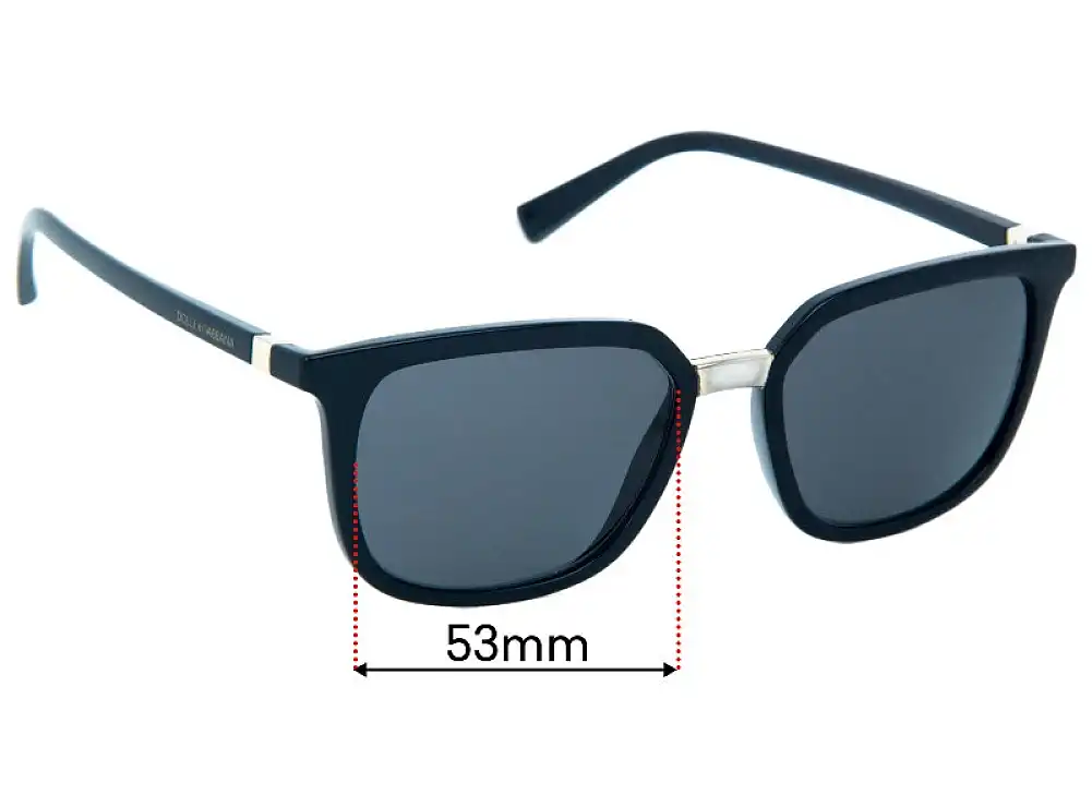 Sunglass Fix Ersatzgläser für Dolce & Gabbana DG6114 - 53mm Wide Sunglass Fix Ersatzgläser für Dolce & Gabbana DG6114 - 53mm Wide