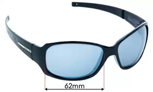 Sunglass Fix Ersatzgläser für Julbo Monte Bianco - 62mm Wide Julbo Monte Bianco Ersatzlinsen 62mm wide
