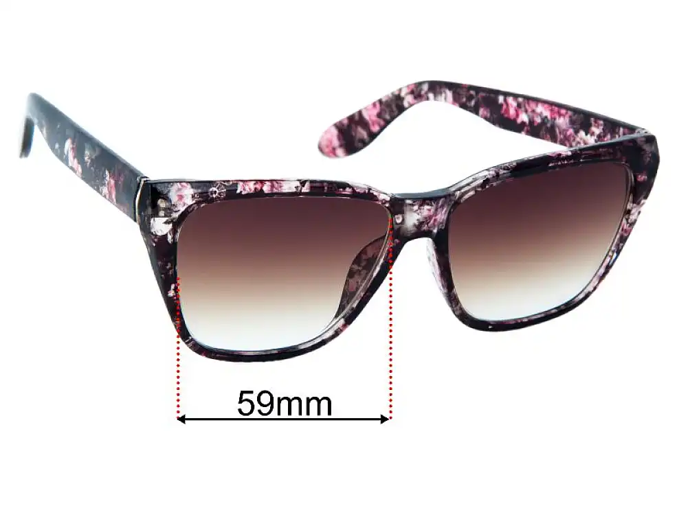Sunglass Fix Ersatzgläser für Katies Sasha - 59mm Wide Sunglass Fix Ersatzgläser für Katies Sasha - 59mm Wide