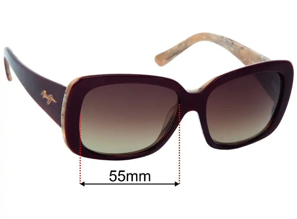 Sunglass Fix Ersatzgläser für Maui Jim MJ239 Lani - 55mm Wide Sunglass Fix Ersatzgläser für Maui Jim MJ239 Lani - 55mm Wide