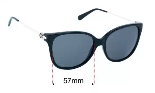 Sunglass Fix Ersatzgläser für Michael Kors MK6006 Marrakesh - 57mm Wide Michael Kors MK6006 Marrakesh Ersatzlinsen 57mm wide