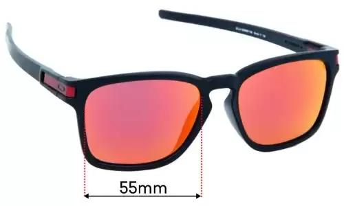 Sunglass Fix Ersatzgläser für Oakley Latch OO9358 - 55mm Wide Oakley Latch OO9358 Ersatzgläser 55mm wide