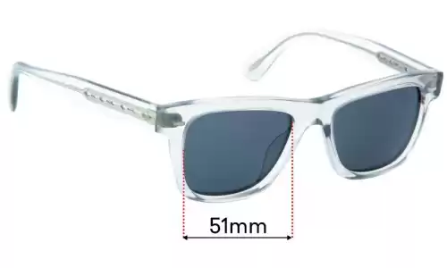 Sunglass Fix Ersatzgläser für Oliver Peoples OV5393SU - 51mm Wide Oliver Peoples OV5393SU Ersatzlinsen 51mm wide