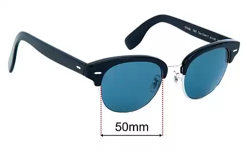 Sunglass Fix Ersatzgläser für Oliver Peoples OV5436S Cary Grant 2 - 50mm Wide Oliver Peoples OV5436S Cary Grant 2 Ersatzlinsen 50mm wide