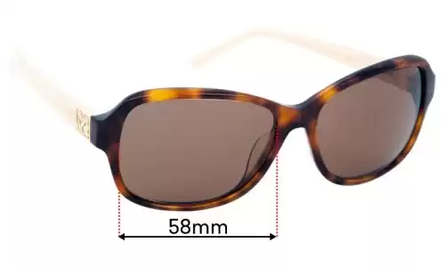 Sunglass Fix Ersatzgläser für Oroton Ainsley 58 - 58mm Wide Oroton Ainsley 58 Ersatzlinsen 58mm wide
