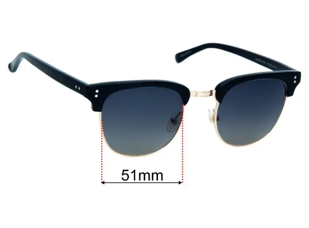 Sunglass Fix Ersatzgläser für Oscar Wylee Hunter - 51mm Wide Sunglass Fix Ersatzgläser für Oscar Wylee Hunter - 51mm Wide