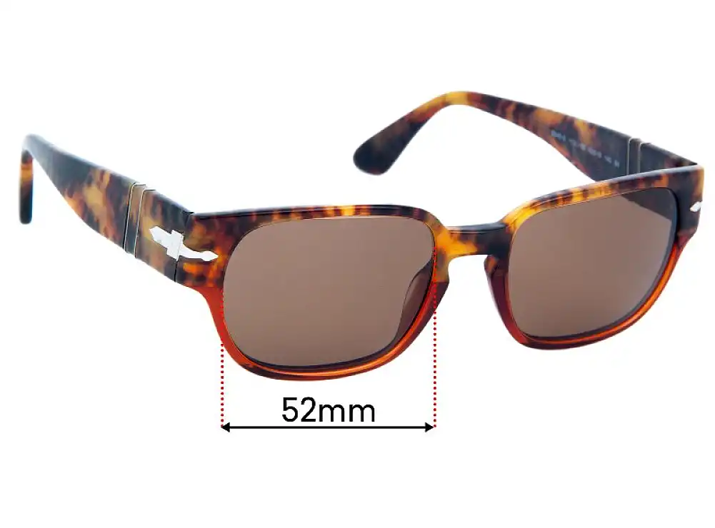 Sunglass Fix Ersatzgläser für Persol 3245-S - 52mm Wide Sunglass Fix Ersatzgläser für Persol 3245-S - 52mm Wide