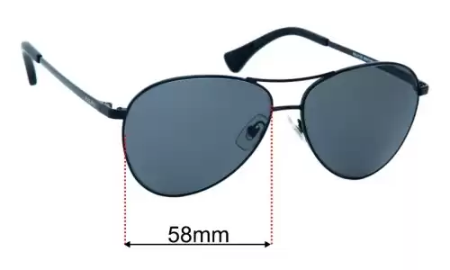 Sunglass Fix Ersatzgläser für Polo RA 4130 - 58mm Wide Polo RA 4130 Ersatzlinsen 58mm wide
