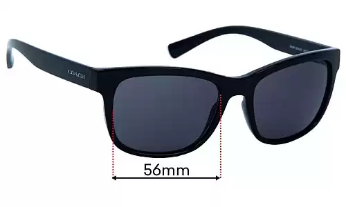 Coach HC8212 Replacement Lenses 56mm Coach HC8212 Sunglasses Replacement Lenses 56mm