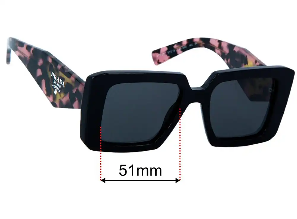 Sunglass Fix Ersatzgläser für Prada SPR 23Y - 51mm Wide Sunglass Fix Ersatzgläser für Prada SPR 23Y - 51mm Wide