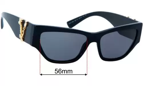 Versace MOD 4383 Replacement Lenses 56mm Versace MOD 4383 Replacement Sunglass Lenses 56mm