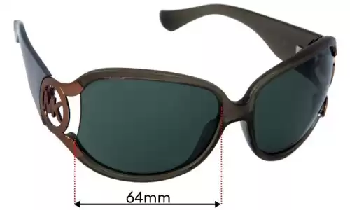 Sunglass Fix Ersatzgläser für Michael Kors MK Charm (M6700S) - 64mm Wide Michael Kors MK Charm (M6700S) Ersatzlinsen 64mm wide