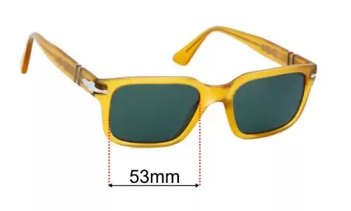 Sunglass Fix Ersatzgläser für Persol PO3272S - 53mm Wide Persol PO3272S Ersatzgläser 53mm wide