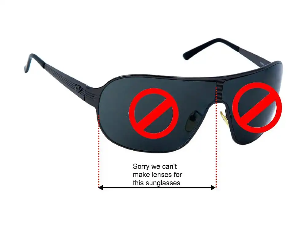 Sunglass Fix Ersatzgläser für Police S8415 - 95mm Wide Sunglass Fix Ersatzgläser für Police S8415 - 95mm Wide