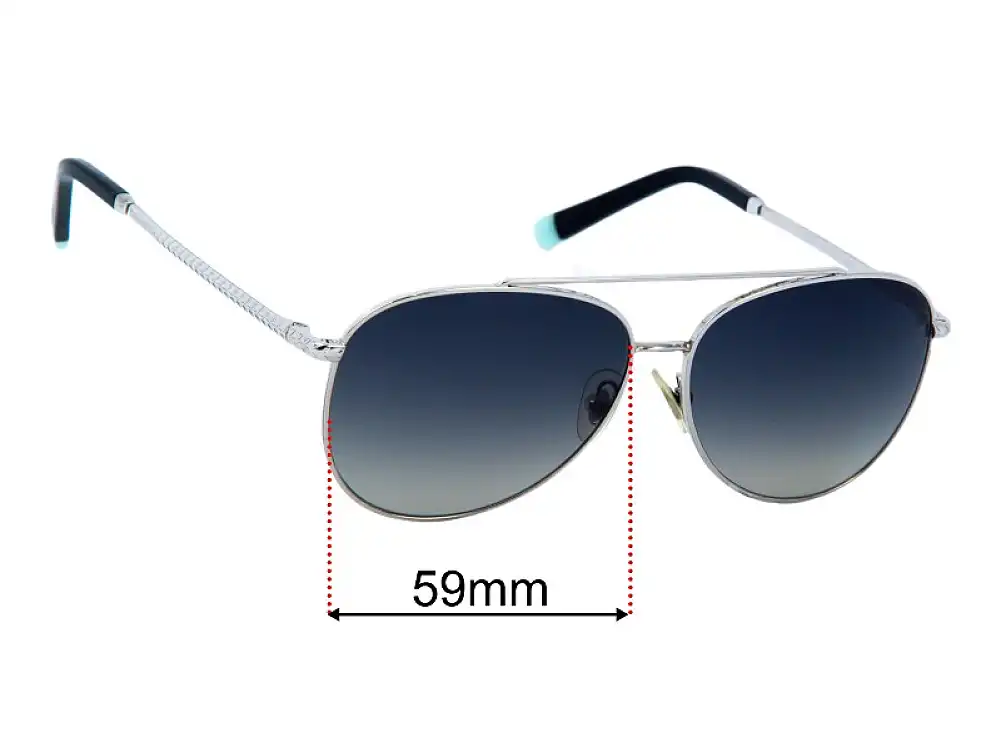 Sunglass Fix Ersatzgläser für Tiffany & Co TF3074 - 59mm Wide Sunglass Fix Ersatzgläser für Tiffany & Co TF3074 - 59mm Wide