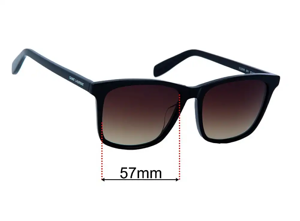 Replacement Lenses for Yves Saint Laurent SL205/K - 57mm Wide Replacement Lenses for Yves Saint Laurent SL205/K - 57mm Wide