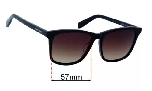 Replacement Lenses for Yves Saint Laurent SL205/K - 57mm Wide Sunglass Fix Replacement Lenses for Yves Saint Laurent SL205/K - 57mm Wide