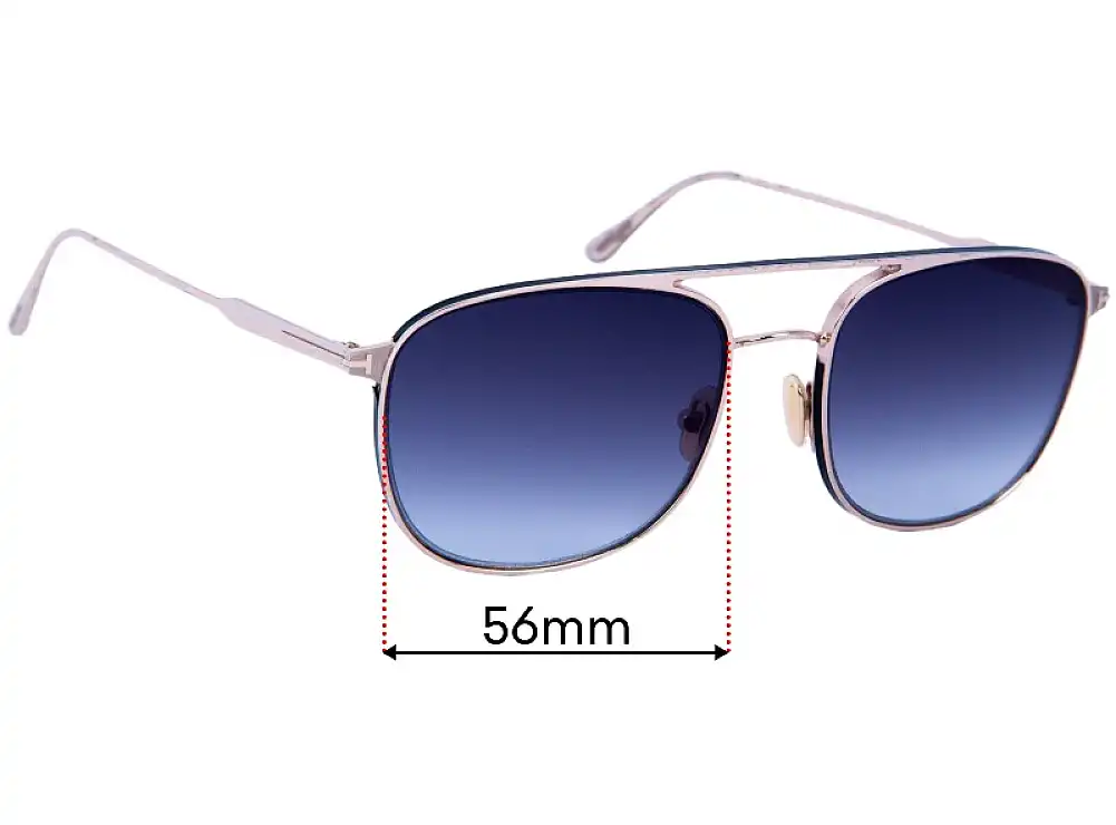 Sunglass Fix Ersatzgläser für Tom Ford Jake TF827 - 56mm Wide Sunglass Fix Ersatzgläser für Tom Ford Jake TF827 - 56mm Wide