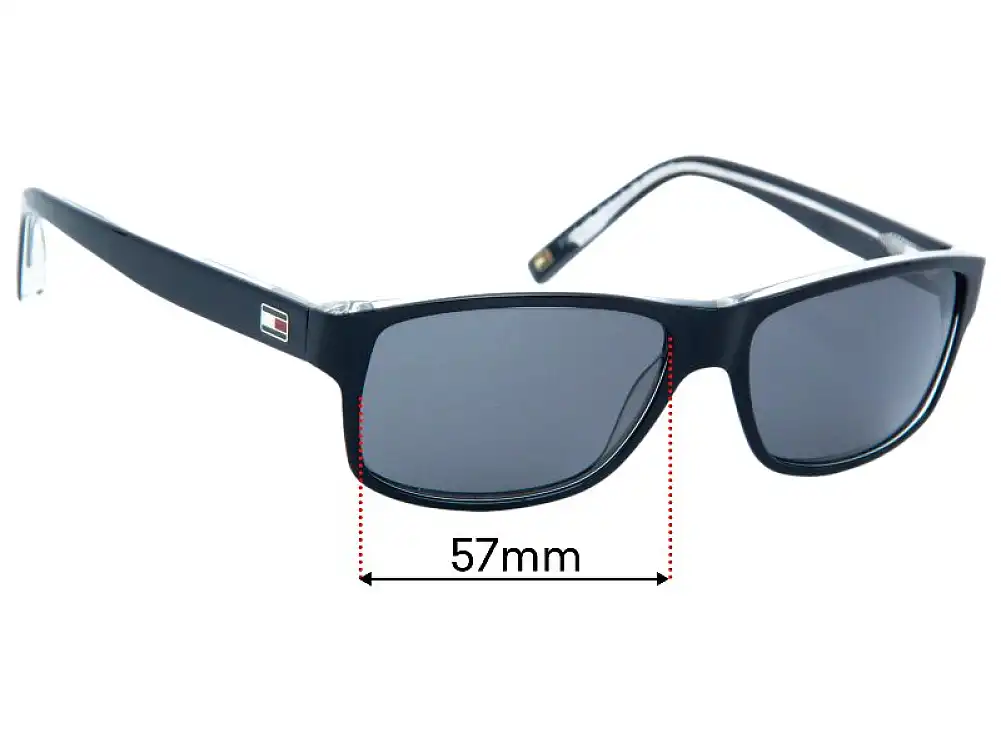 Sunglass Fix Replacement Lenses for Tommy Hilfiger TH Sun Rx 30 - 57mm Wide Sunglass Fix Replacement Lenses for Tommy Hilfiger TH Sun Rx 30 - 57mm Wide