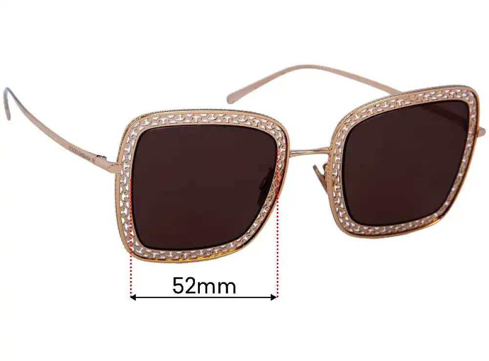 Sunglass Fix Ersatzgläser für Dolce & Gabbana DG2225 - 52mm Wide Sunglass Fix Ersatzgläser für Dolce & Gabbana DG2225 - 52mm Wide