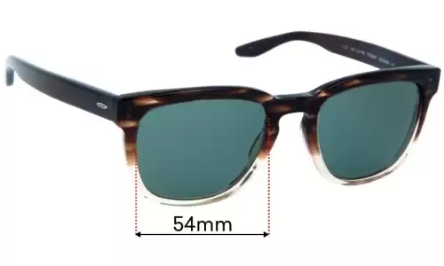 Barton Perreira Coltrane Replacement Lenses - 54mm Barton Perreira Coltrane Replacement Sunglass Lenses - 54mm