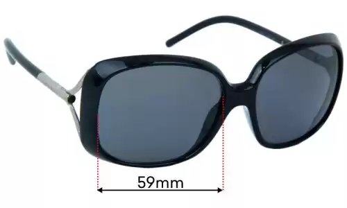 Burberry B 4068 Replacement Lenses - 59mm Burberry B 4068 Replacement Sunglass Lenses - 59mm