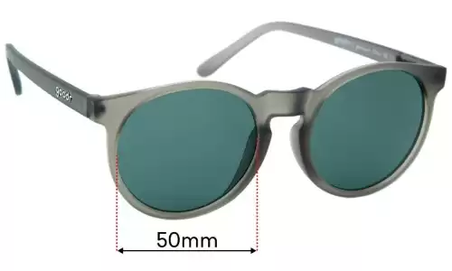 Sunglass Fix Ersatzgläser für Goodr They Were Out of Black - 50mm Wide Goodr They Were Out of Black Ersatzlinsen 50mm wide
