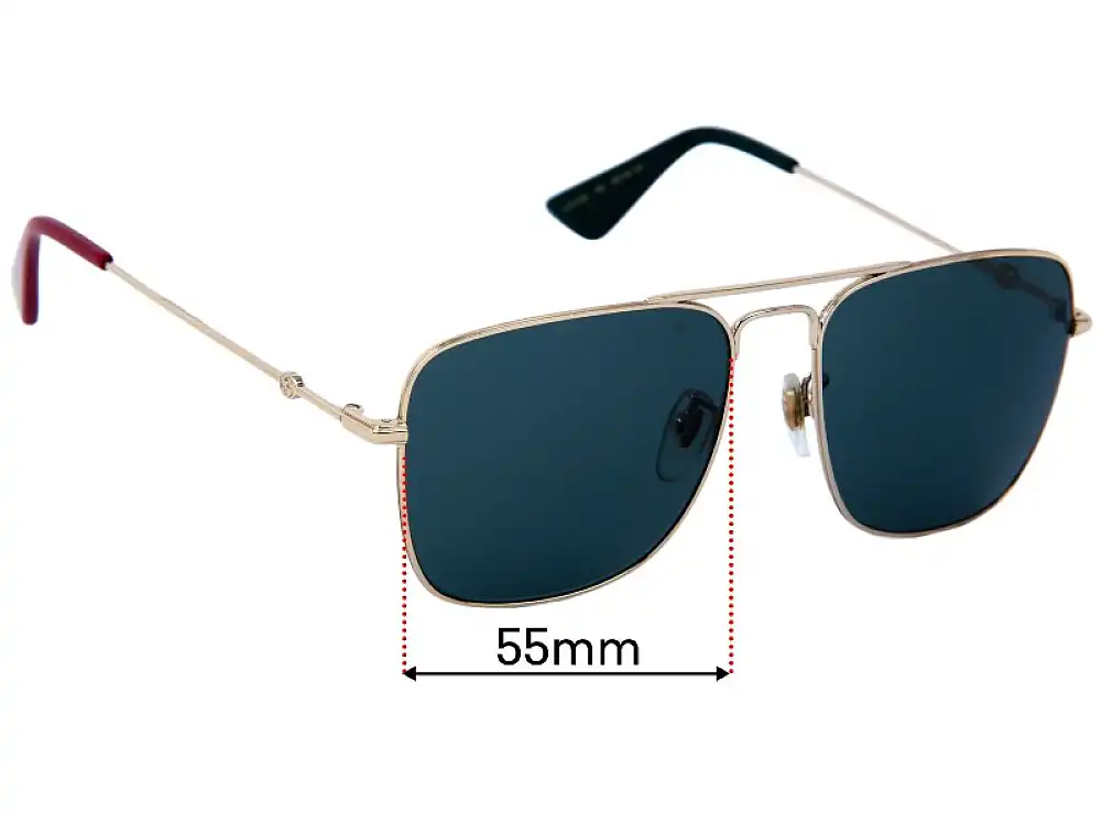 Sunglass Fix Ersatzgläser für Gucci GG0108S - 55mm Wide Sunglass Fix Ersatzgläser für Gucci GG0108S - 55mm Wide