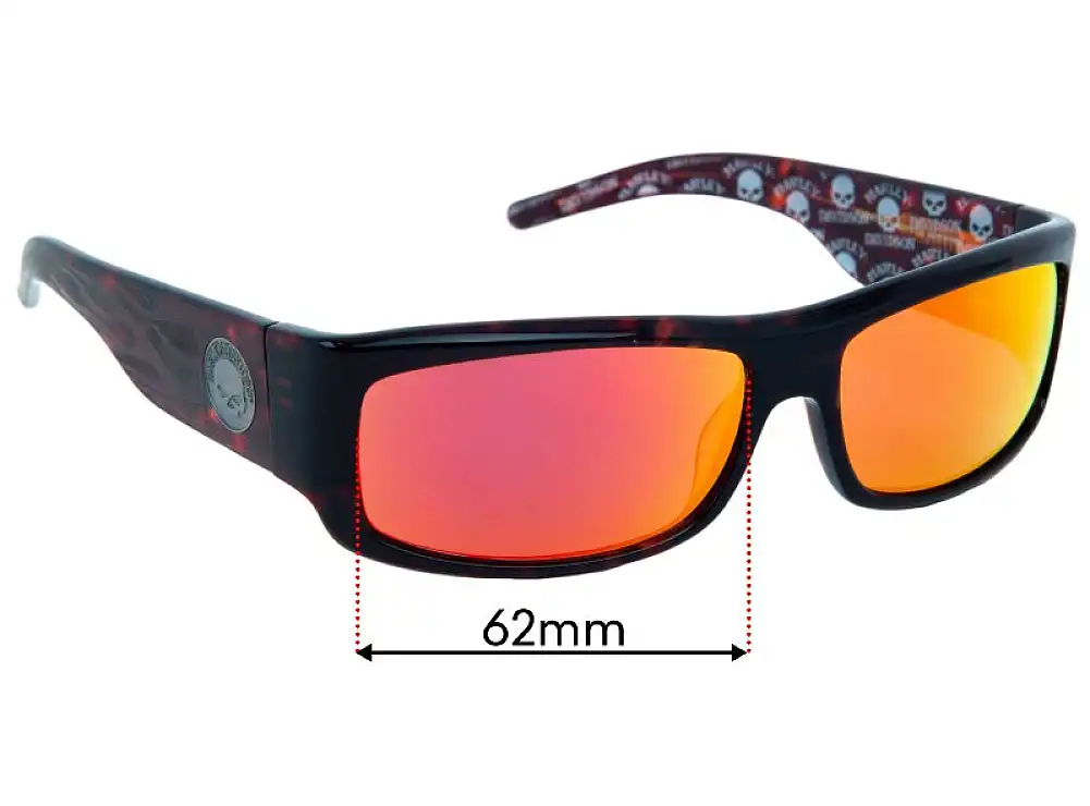 Sunglass Fix Ersatzgläser für Harley Davidson HDX805 - 62mm Wide Sunglass Fix Ersatzgläser für Harley Davidson HDX805 - 62mm Wide