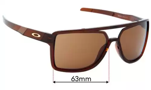 Sunglass Fix Ersatzgläser für Oakley Castel OO9147 - 63mm Wide Oakley Castel OO9147 Ersatzlinsen 63mm wide