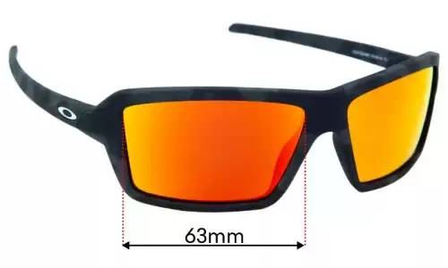 Sunglass Fix Ersatzgläser für Oakley Cables OO9129 - 63mm Wide Oakley Cables OO9129 Ersatzlinsen 63mm wide