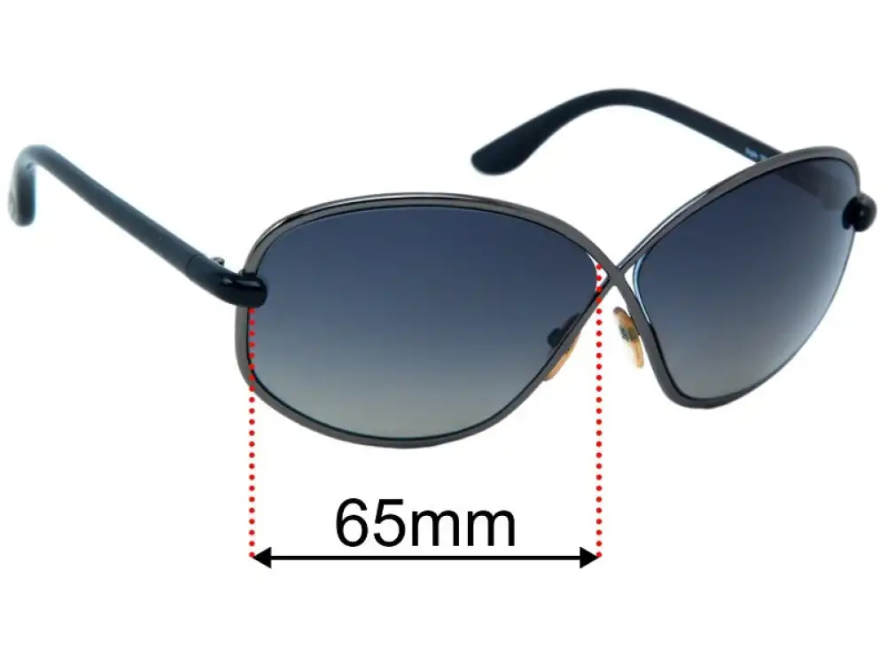 Tom Ford Brigitte TF160 Replacement Lenses 65mm Wide Tom Ford Brigitte TF160 Replacement Lenses 65mm Wide