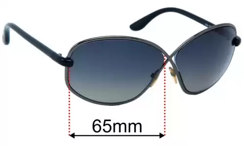 Tom Ford Brigitte TF160 Replacement Lenses 65mm Wide Sunglass Fix Replacement Lenses for Tom Ford Brigitte TF160 - 65mm Wide