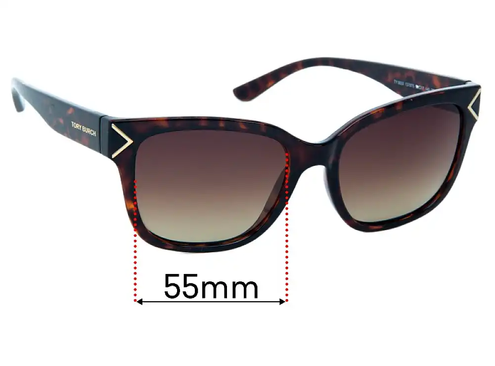 Sunglass Fix Ersatzgläser für Tory Burch TY9050 - 55mm Wide Sunglass Fix Ersatzgläser für Tory Burch TY9050 - 55mm Wide