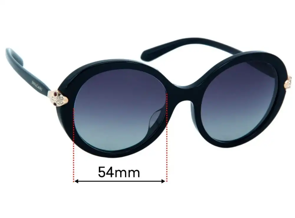 Sunglass Fix Ersatzgläser für Bvlgari 8204-B-F - 54mm Wide Sunglass Fix Ersatzgläser für Bvlgari 8204-B-F - 54mm Wide