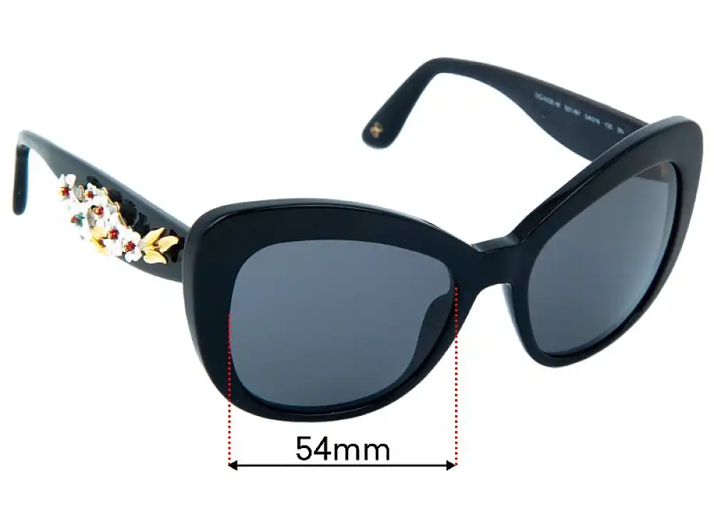 Dolce & Gabbana DG4230-M Replacement Lenses - 54mm Dolce & Gabbana DG4230-M Replacement Lenses - 54mm