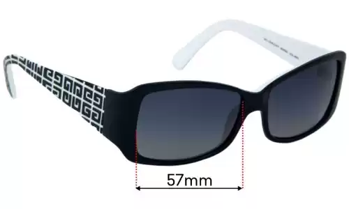 Sunglass Fix Replacement Lenses for Givenchy SGV567 - 57mm Wide Sunglass Fix Replacement Lenses Givenchy SGV567 - 57mm Wide