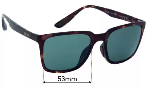 Sunglass Fix Ersatzgläser für Zeal Campo - 53mm Wide Sunglass Fix Ersatzgläser für Zeal Campo - 53mm Wide