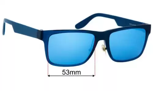 Carrera CA 5534 Replacement Lenses - 53mm Carrera CA 5534 Replacement Sunglass Lenses - 53mm