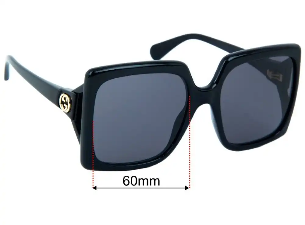 Gucci GG0876S Replacement Lenses - 60mm Gucci GG0876S Replacement Lenses - 60mm