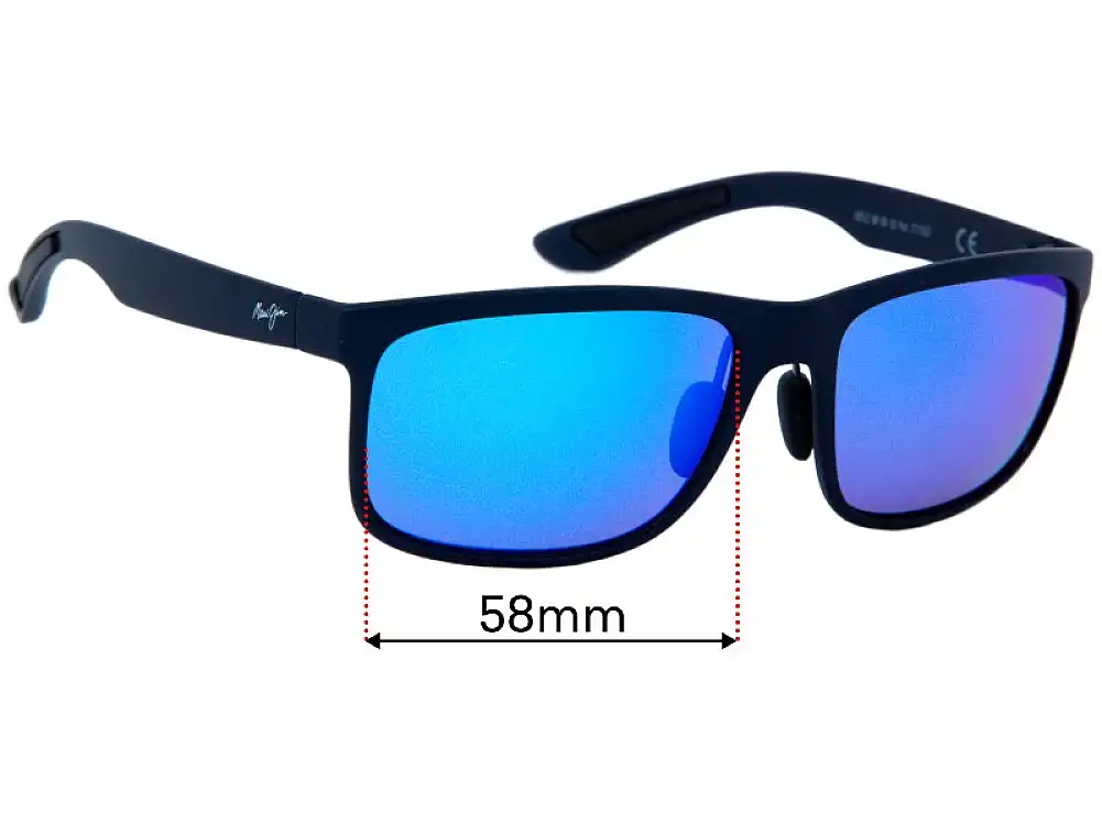 Sunglass Fix Ersatzgläser für Maui Jim MJ449 Huelo - 58mm Wide Sunglass Fix Ersatzgläser für Maui Jim MJ449 Huelo - 58mm Wide