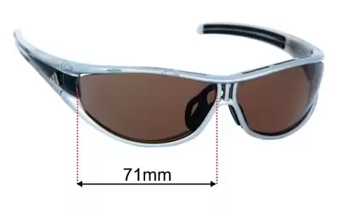 Sunglass Fix Ersatzgläser für Adidas A126 Evil Eye Pro L - 71mm Wide Adidas A126 Evil Eye Pro L Ersatzlinsen 71mm wide