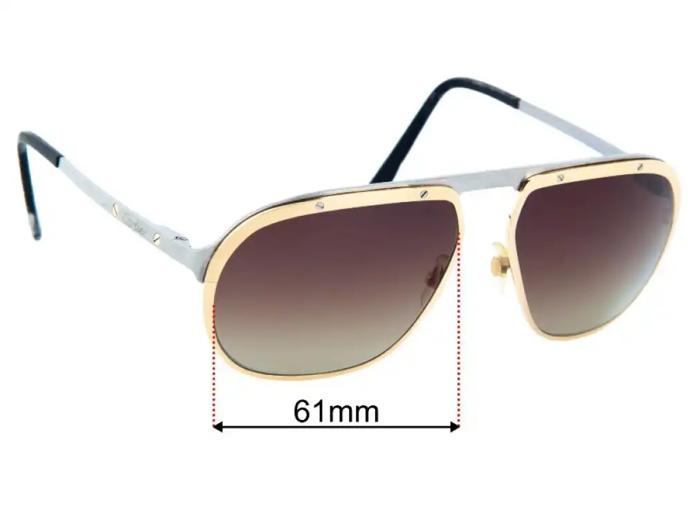 Cartier CT0035S Replacement Lenses - 61mm Cartier CT0035S Replacement Lenses - 61mm