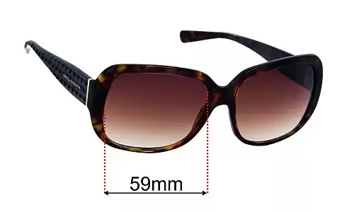 Dolce & Gabbana DG4115 Replacement Lenses 59mm Dolce & Gabbana DG4115 Replacement Sunglass Lenses - 59mm wide