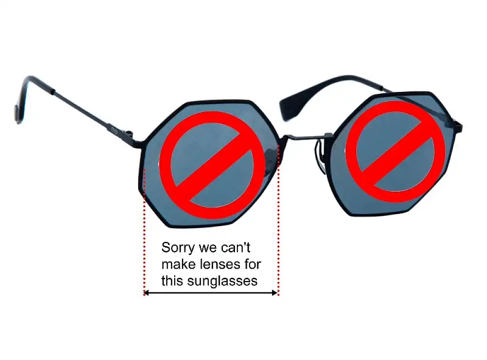 Sunglass Fix Ersatzgläser für Fendi FF 0292/S - 53mm Wide Sunglass Fix Ersatzgläser für Fendi FF 0292/S - 53mm Wide